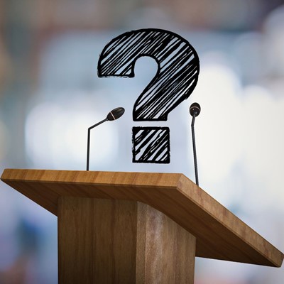 Speaking from a podium: Should you?