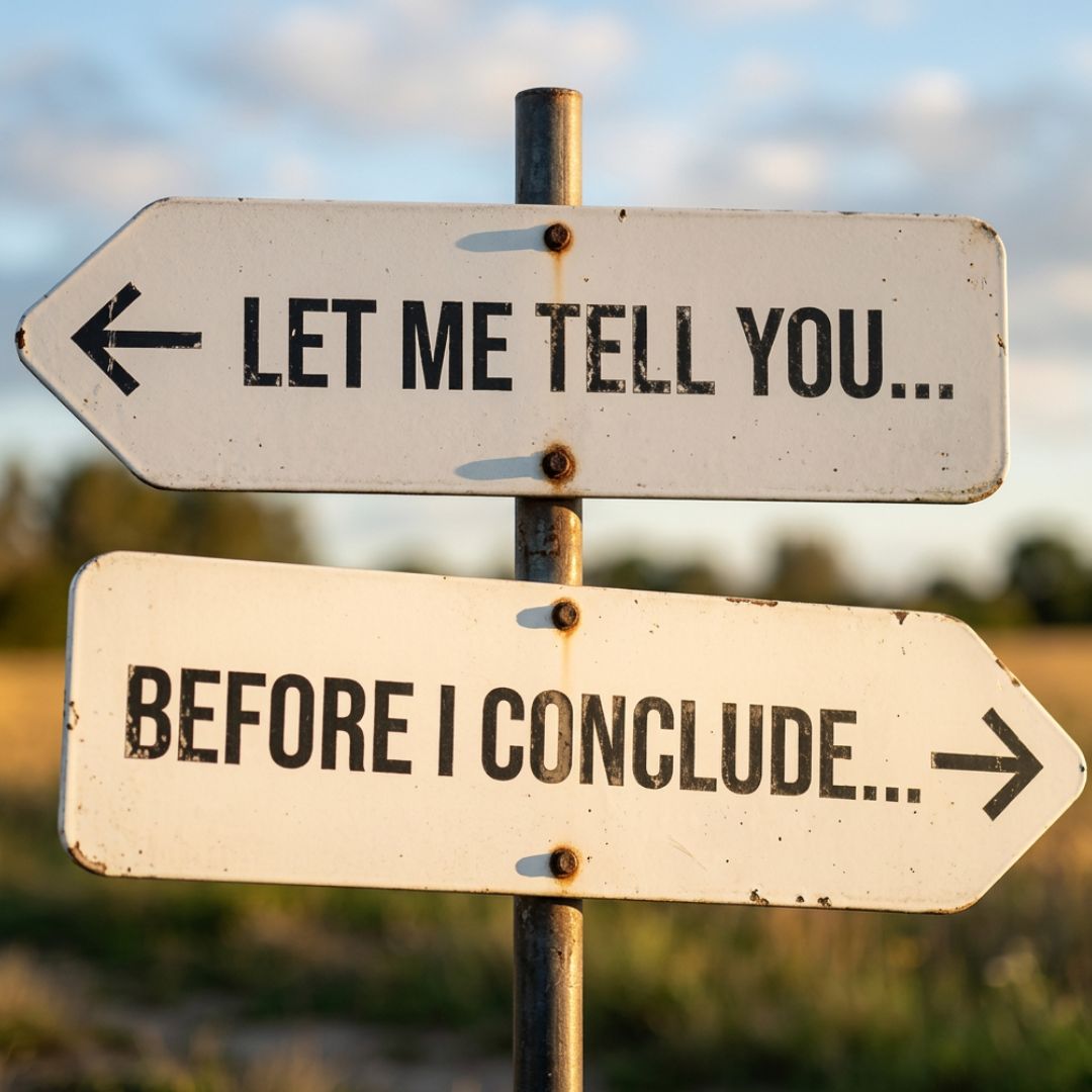 Signposts in speeches: Proceed with caution